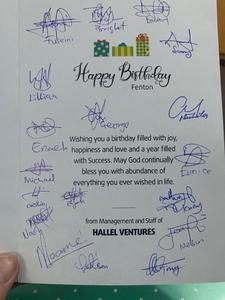 Icon for FC Group Managing Director Receives A Special Birthday with from Customer